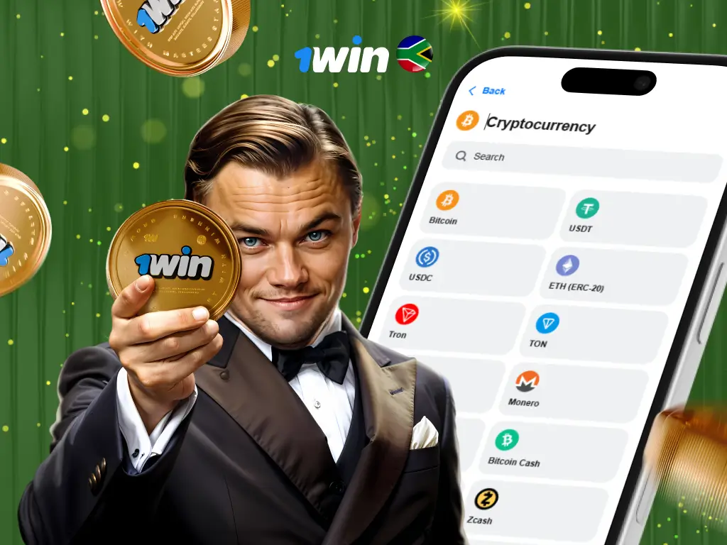 1Win payment options including Visa, EFT, and Crypto